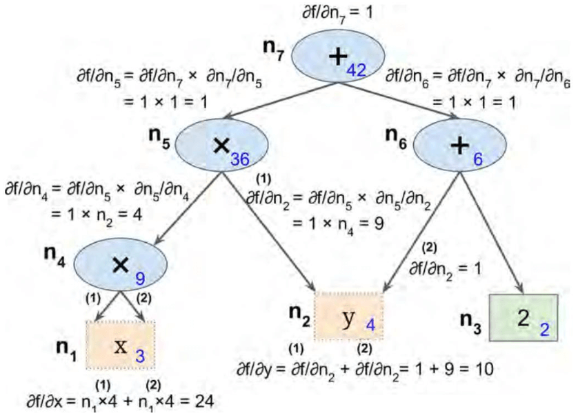 Backward Derivative Propagation